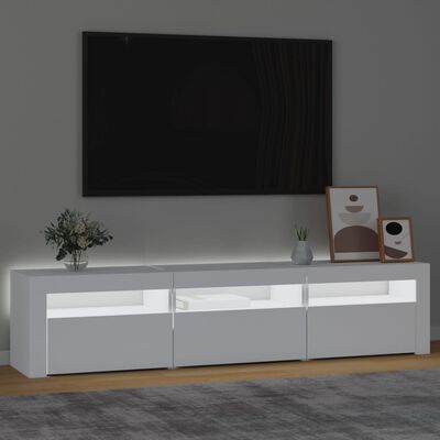 vidaXL Tv-meubel met LED-verlichting 180x35x40 cm wit