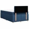 vidaXL Boxspring met matras stof blauw 120x190 cm