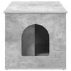 vidaXL Kattenhuis Beton 85 x 55 x 50,5 cm Bewerkt hout
