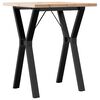 vidaXL Eettafel Y-frame 60x60x75,5 cm massief grenenhout en staal