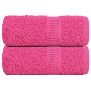 vidaXL Washandjes FROGN 2 st 30x30 cm 360 g/m&sup2; roze