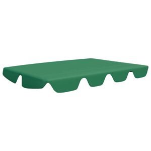 vidaXL Vervangingsluifel voor schommelbank 150/130x105/70 cm groen
