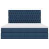 vidaXL Opbergbed met LED met matras Blauw 180 x 200 cm Polyester