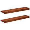 vidaXL Raamkozijnen 2 st Bruin 70 x 15 x 2 cm Massief beukenhout