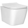 vidaXL Hangtoilet Keramiek Wit