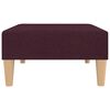 vidaXL Slaapbank 2-zits met voetenbank stof paars