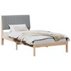 vidaXL Bedframe met hoofdeinde Bruin 100 x 200 cm Massief grenenhout