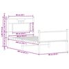 vidaXL Bedframe zonder matras hout sonoma eikenkleurig 90x200 cm