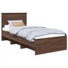 vidaXL Bedframe met hoofdeinde Bruin Eiken 80 x 200 cm Bewerkt hout
