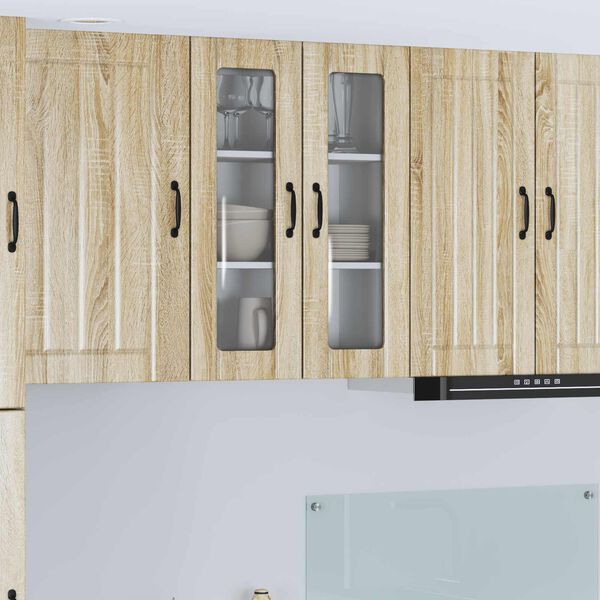 vidaXL Keukenkast Sonoma Eiken 60 x 31 x 80 cm Bewerkt hout