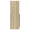 vidaXL Hoge kast 92x33x100 cm bewerkt hout sonoma eikenkleurig