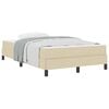 vidaXL Boxspringbed Cr&egrave;me 120 x 190 cm Stof
