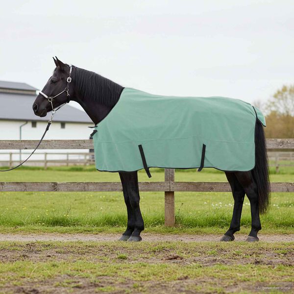 vidaXL Paardendeken Speciale Groen Polyester