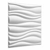 vidaXL Wandpanelen 4 st 50 x 50 cm Wit