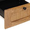 vidaXL Nachtkastje met lade Naturel 40 x 33 x 46 cm Massief Mango Hout