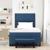 vidaXL Boxspringbed met hoofdeinde Blauw 120 x 200 cm Stof