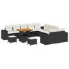 vidaXL Tuin Sofa Set 13 st Zwart en Cr&egrave;me poly rattan