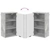 vidaXL Badkamer Kast Wandgemonteerd Beton Grijs 39 x 23,5 x 65 cm