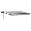 vidaXL Handbediende luifel met LED's 3 x 2,5 m