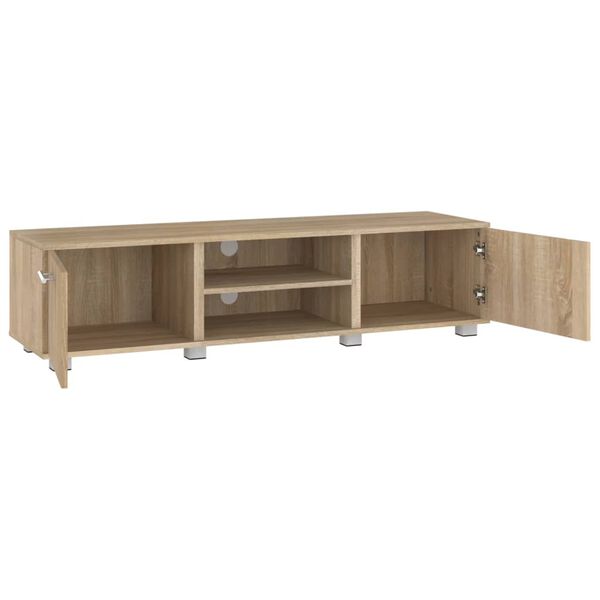 vidaXL Tv-meubel 140x40x35 cm bewerkt hout sonoma eikenkleurig