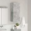 vidaXL Badkamer wandkast met plank TULUM Beton Grijs 37 x 24,5 x 86 cm