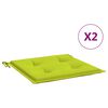 vidaXL Tuinstoelkussens 2 st 50x50x4 cm oxford stof felgroen