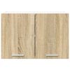 vidaXL Hangkast Sonoma Eik en Wit 60 x 31 x 40 cm Bewerkt hout