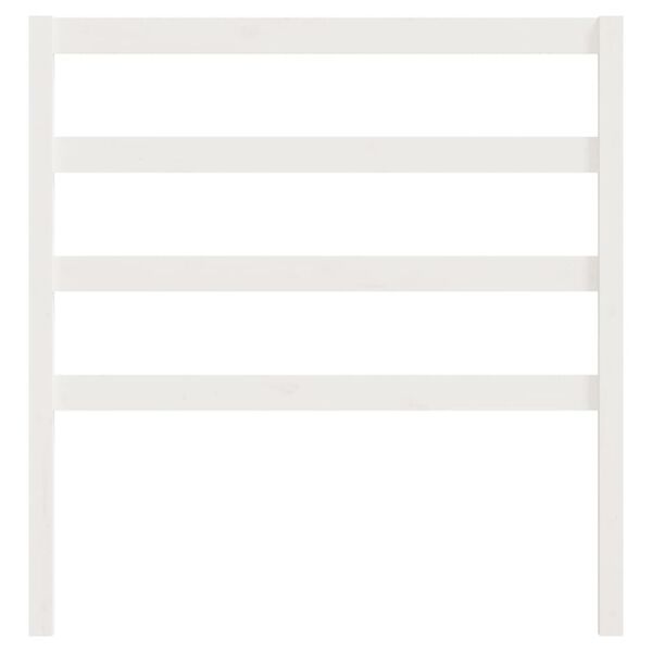vidaXL Hoofdbord 96x4x100 cm massief grenenhout wit