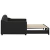 vidaXL Slaapbank met onderschuifbed 90x200 cm stof zwart