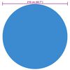 vidaXL Zwembadhoes 210 cm PE blauw