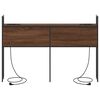 vidaXL Opberghoofdbord met Oplaadstation bruin eikenkleur 150 cm
