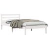 vidaXL Bedframe Wit 225,5 x 95,5 x 69,5 cm Massief Vurenhout