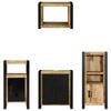 vidaXL Badkamermeubelset met plank 4 pcs Bruin Massief Mango Hout