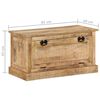 vidaXL Schoenenopbergbank 85x40x45 cm massief mangohout