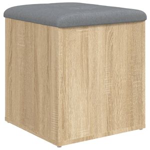 vidaXL Opbergbank Sonoma Eiken 42x42x45 cm Bewerkt Hout