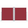 vidaXL Windscherm uittrekbaar 160x600 cm rood