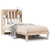 vidaXL Bed met boekenkast zonder matras massief grenenhout 100x200 cm