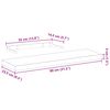 vidaXL Wandschapppen 2 st 80x23,5x4 cm bewerkt hout
