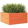 vidaXL Plantenbak 90x90x46 cm massief grenenhout wasbruin