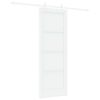 vidaXL Schuifdeur 73,5 x 198,5 cm Bewerkt hout Wit