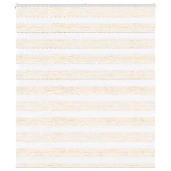 vidaXL Zebra rolgordijn 135x150 cm stofbreedte 130,9 cm marmerbeige
