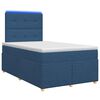 vidaXL Boxspringbed met matras met hoofdeinde Blauw 120 x 190 cm Stof