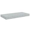 vidaXL Wandschappen zwevend 4 st 50x23x3,8 cm MDF betongrijs
