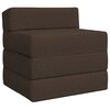 vidaXL Vouwbare Bankbed Taupe 200 x 70 x 10 cm Stof