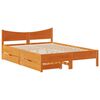 vidaXL Bedframe met lades massief grenenhout wasbruin 160x200 cm
