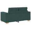 vidaXL Loveseat Sofa Donkergroen 120 cm Stof