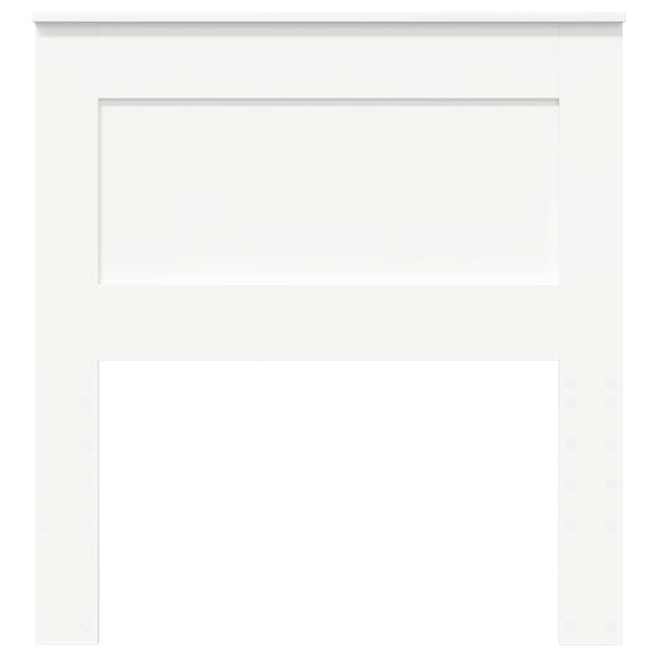 vidaXL Hoofdbord met hoofdeinde Wit 75 cm Bewerkt hout