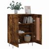 vidaXL Dressoir 69,5x34x90 cm bewerkt hout gerookt eikenkleurig