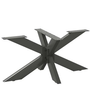 vidaXL Salontafelpoot spider vorm 98x58x(42-43) cm staal antraciet