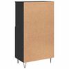 vidaXL Highboard Zwart 60 x 36 x 110 cm Bewerkt hout